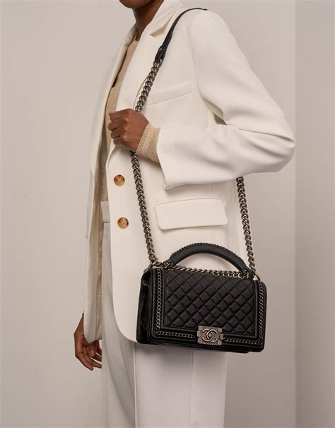 le boy chanel black|What I Wear on Repeat: My Chanel Boy Bag .